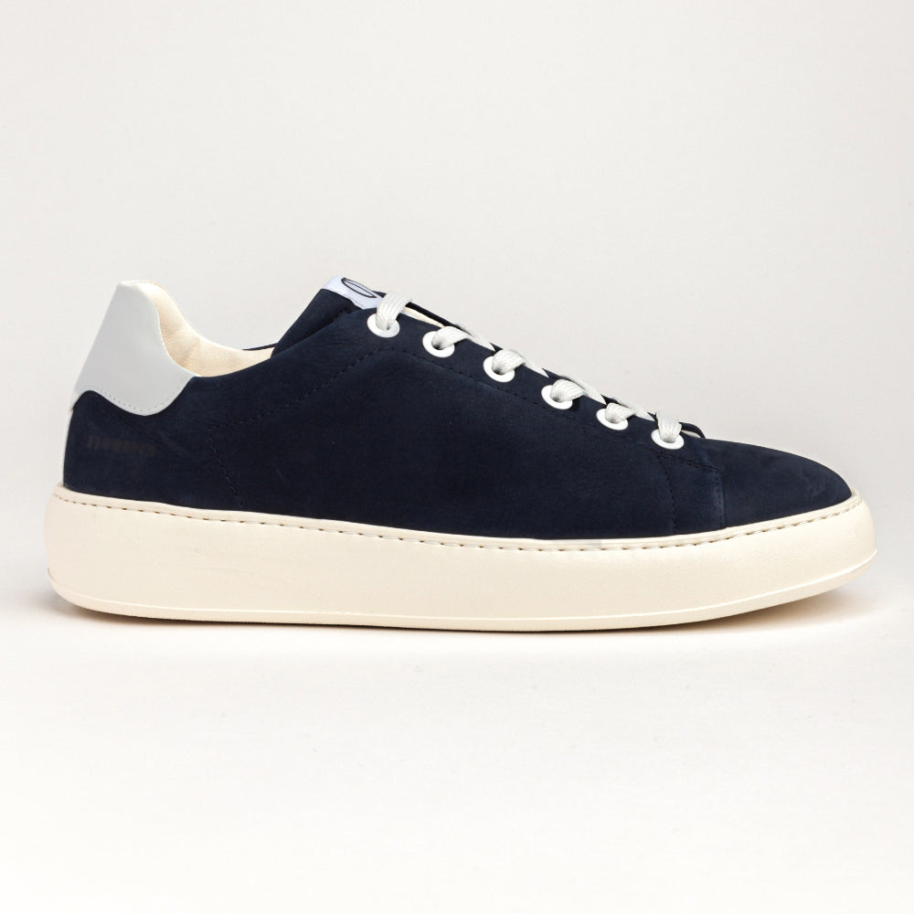 BATIK 121 LOW SNEAKER IN NABUK NAVY E NYLON RIFRANGENTE